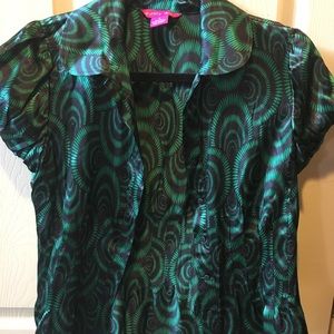 Sunny Leigh 100% silk blouse